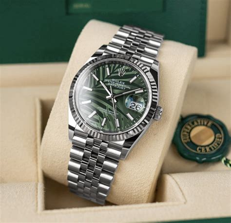 rolex olive green dial datejust|Rolex Datejust 36mm green dial.